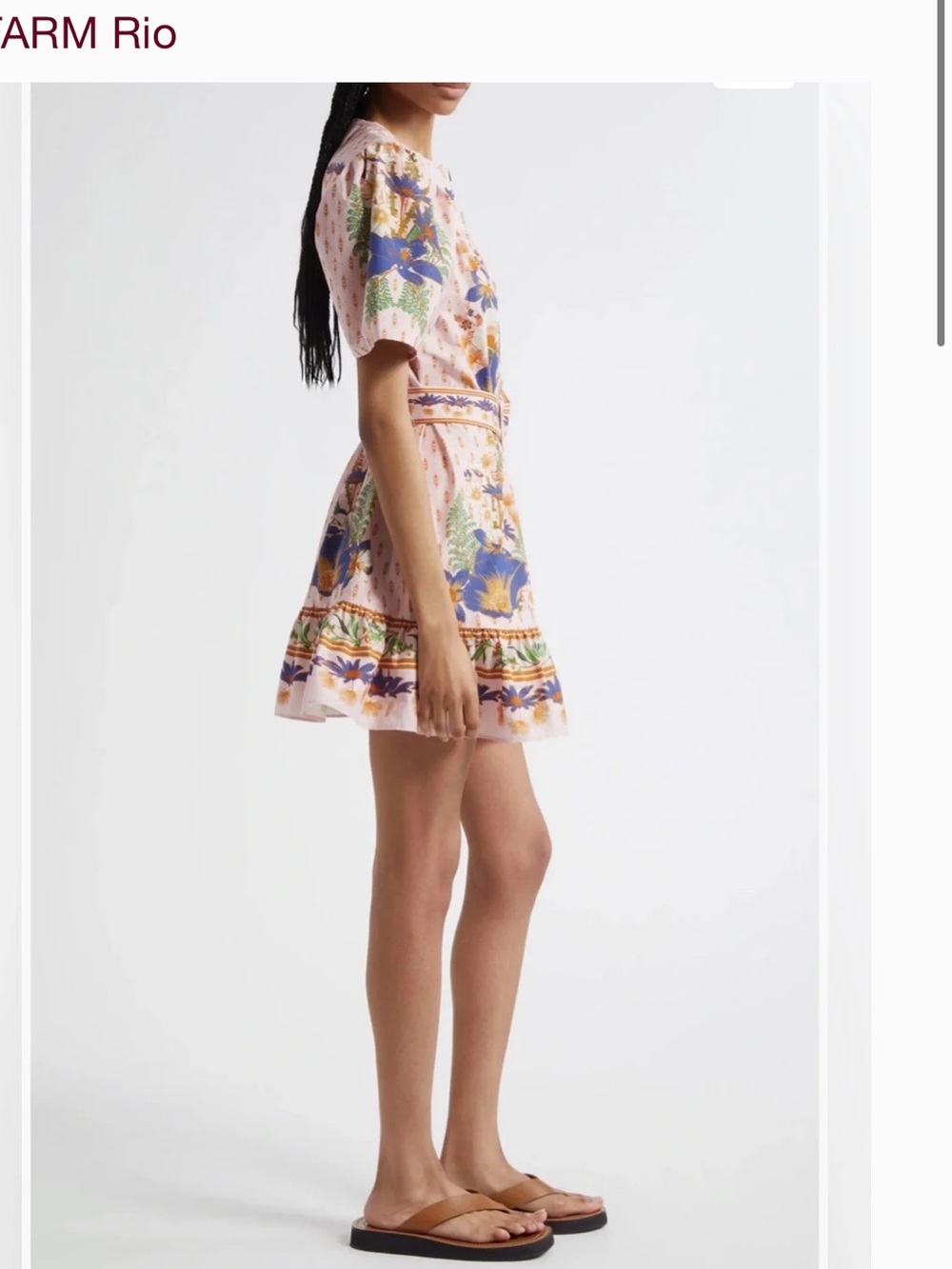 FARM Rio Pink Dream Garden Belted Dress - Picture 3 of 7